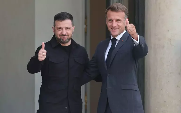 Macron reforça papel europeu em garantias de segurança à Ucrânia