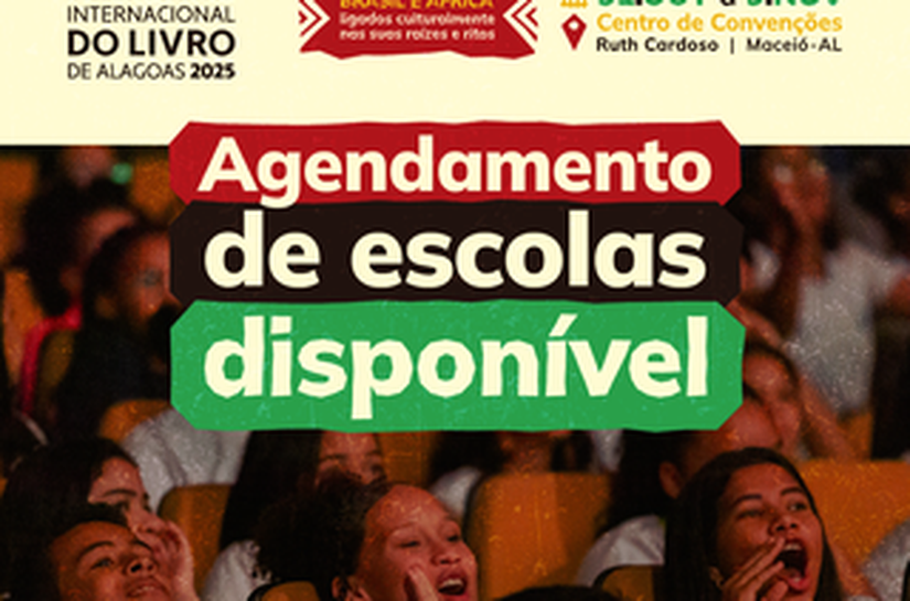 Saiba como vai funcionar o agendamento de escolas na Bienal do Livro de Alagoas