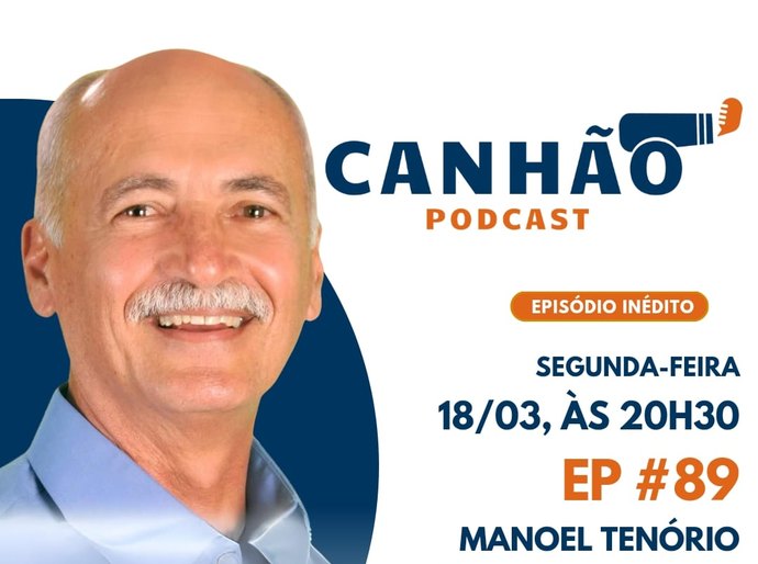 Manoel Tenório estará no Canhão Podcast discutindo sua pré-candidatura à prefeitura de Quebrangulo