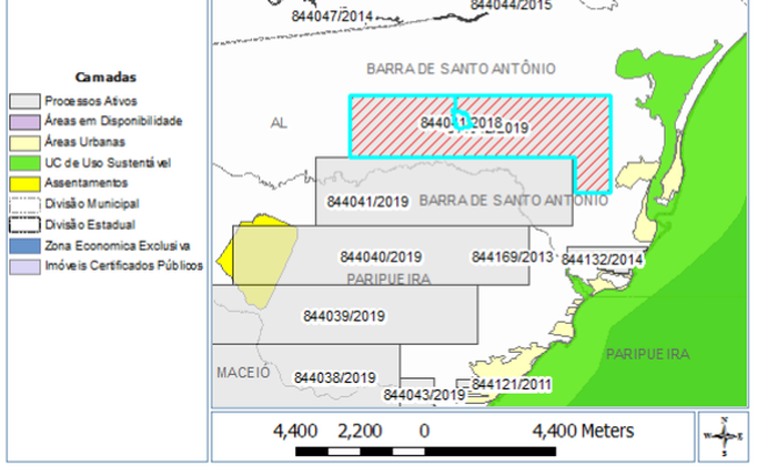 A área dois, que compreende parte do município de Paripueira possui um tamanho aproximado de 10,1 km