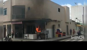 Princípio de incêndio atinge restaurante em Itabaiana; VÍDEO.jpg