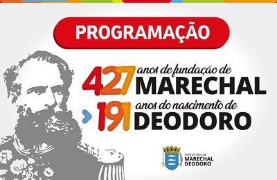 Prefeitura divulga programação oficial para comemorar os 427 anos de fundação de Marechal