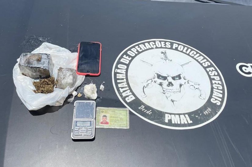Após denúncias, PM registra flagrantes de tráfico em Maceió e Penedo