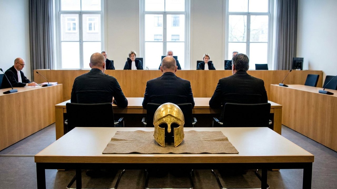 Justiça holandesa condena três homens à prisão pelo roubo de um capacete de ouro milenar; entenda