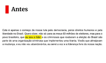 Carta de Flávio Bolsonaro