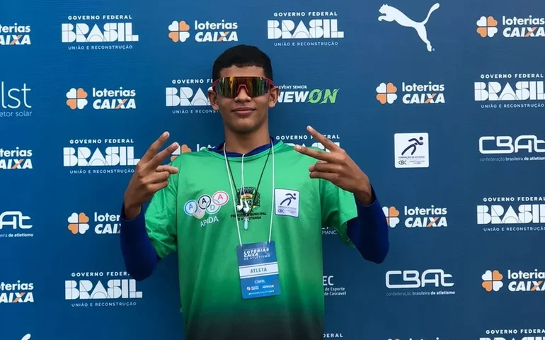 Jovem do Mato Grosso corre descalço e faz final no Brasileiro Sub-20 de atletismo