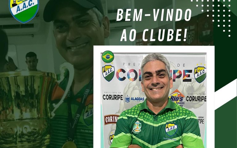 Coruripe anuncia Emanuel Cerqueira como técnico do Sub-20