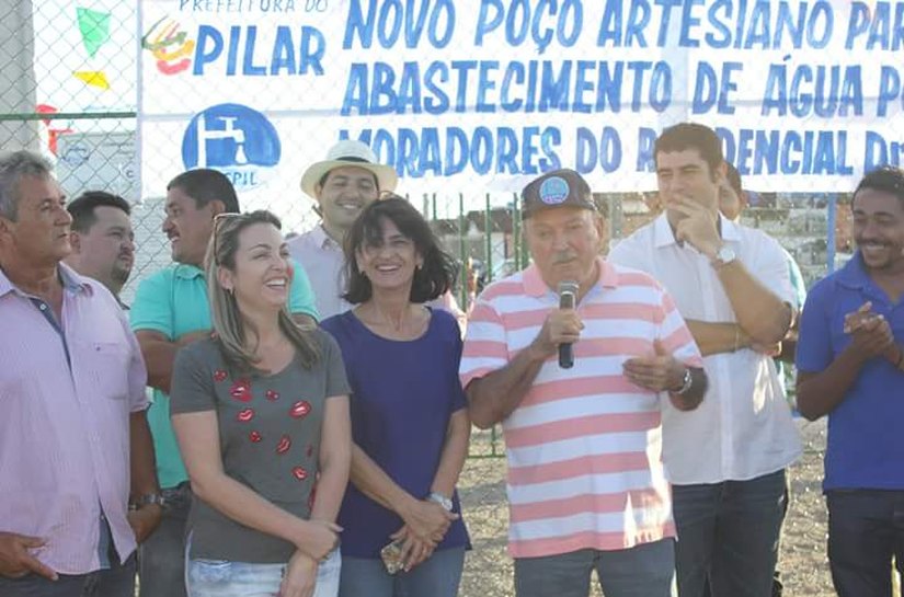 Pilar: prefeito Carlos Alberto Canuto entrega mais um poço artesiano