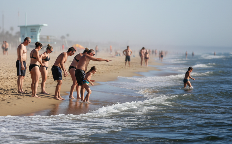 Onda de calor: especialistas alertam para riscos de choque térmico ao entrar no mar gelado