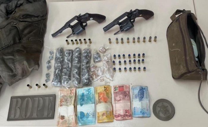 Material apreendido em ação da Polícia Militar de Alagoas