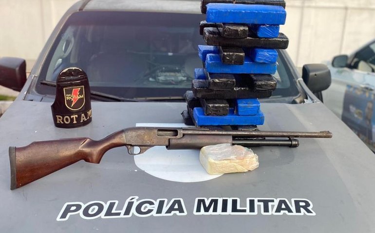 PM-AL apreende 24 armas e mais de 23 kg e meio de drogas em uma semana