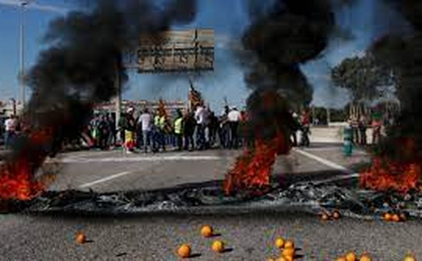 Protesto de agricultores avança na Espanha contra políticas da UE