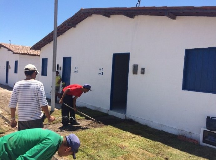 Técnicos da Seinfra realizam vistoria em casas de Campo Alegre