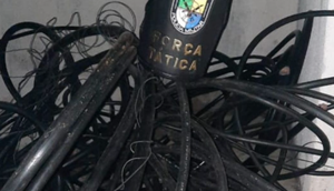 Motorista é preso após furtar fiação de internet em Aracaju / Foto: Foto: Polícia Militar/SE