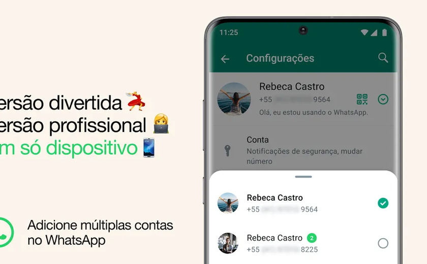 WhatsApp permite usar duas contas no mesmo celular