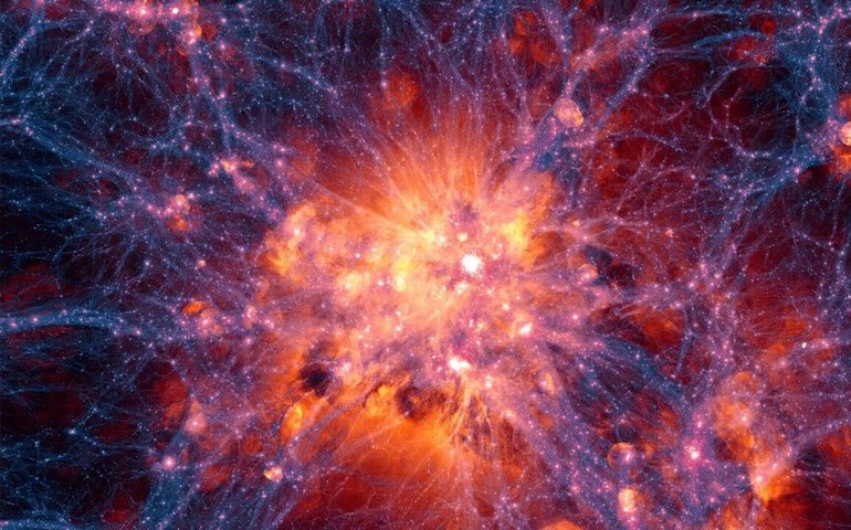 Astrônomos detectam aglomerado de matéria escura um milhão de vezes mais massivo que o Sol