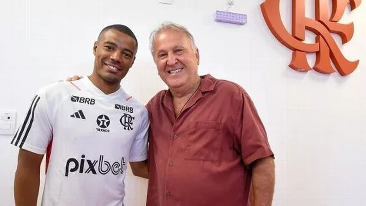 De La Cruz se diz inspirado por encontro com Zico no Flamengo: 'Me dá muita gana'