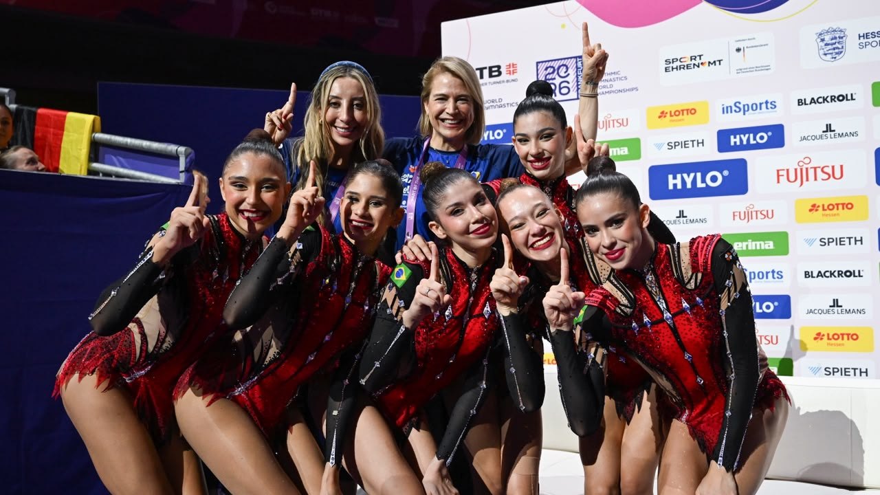 Brasil faz história e conquista dois ouros no Mundial de ginástica rítmica