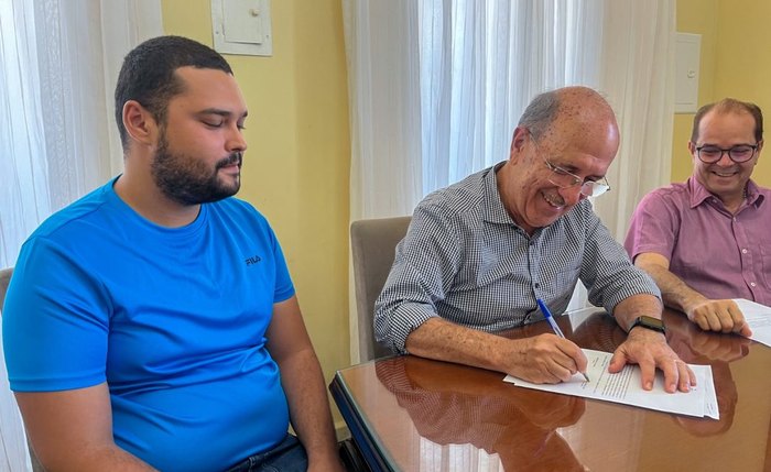 Ronaldo Lopes em evento de posse dos concursados