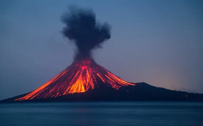 'Anel de fogo' do Pacífico: Vulcão entra em erupção no leste da Indonésia