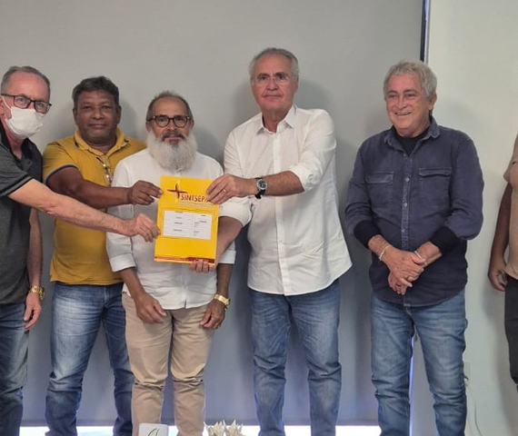 Direção do Sintsep/AL agradece ao senador Renan apoio para pagamento de precatórios
