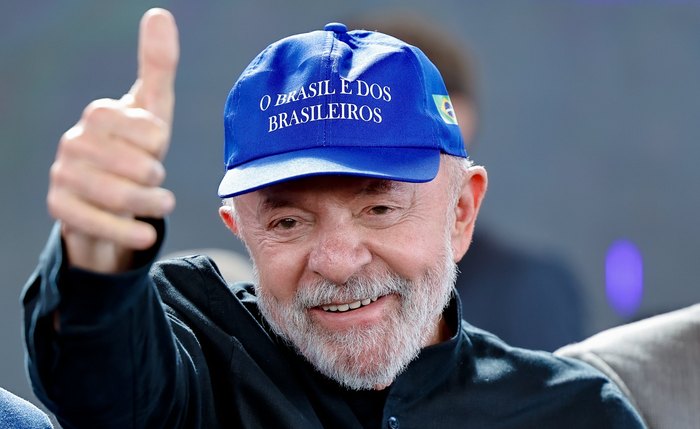 Presidente da República, Luiz Inácio Lula da Silva, durante a cerimônia de apresentação dos avanços do Novo Acordo Rio Doce no Espírito Santo, no Parque de Exposições de Linhares. Linhares