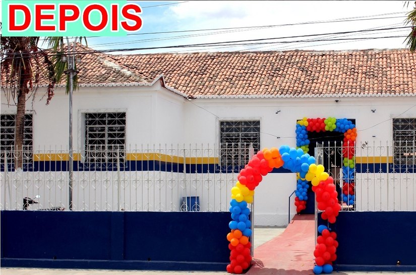 Antes e depois: Prefeito Flávio Almeida entrega escola reformada e adequada para aulas em Pão de Açúcar