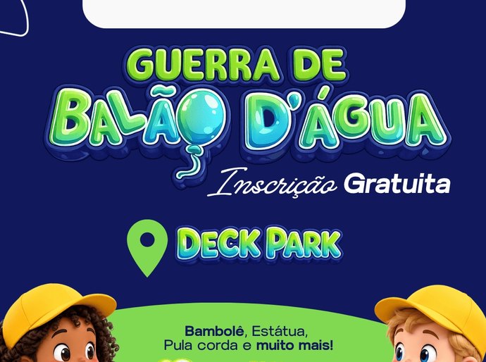 Balões d'água agitam o Shopping Pátio Maceió