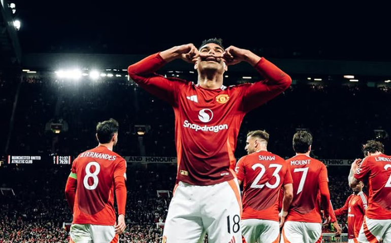 Casemiro marca, United goleia o Bilbao e faz a final da Liga Europa com o Tottenham