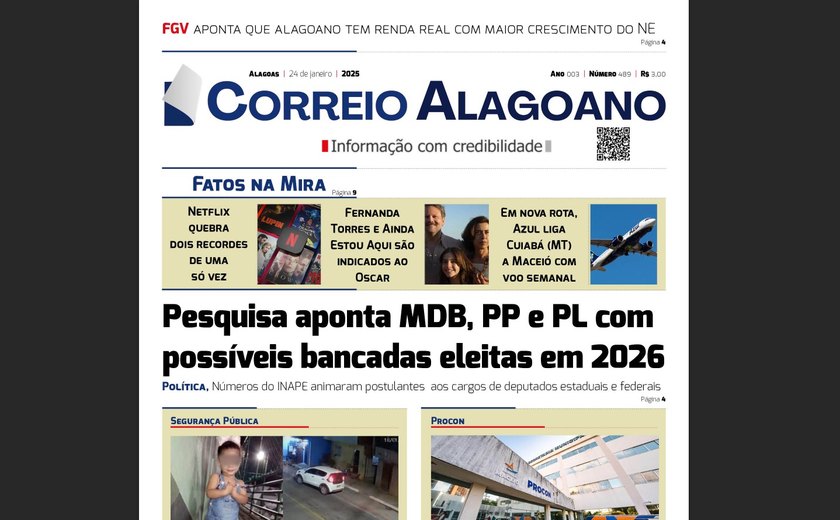 Pesquisa aponta MDB, PP e PL com possíveis bancadas eleitas em 2026