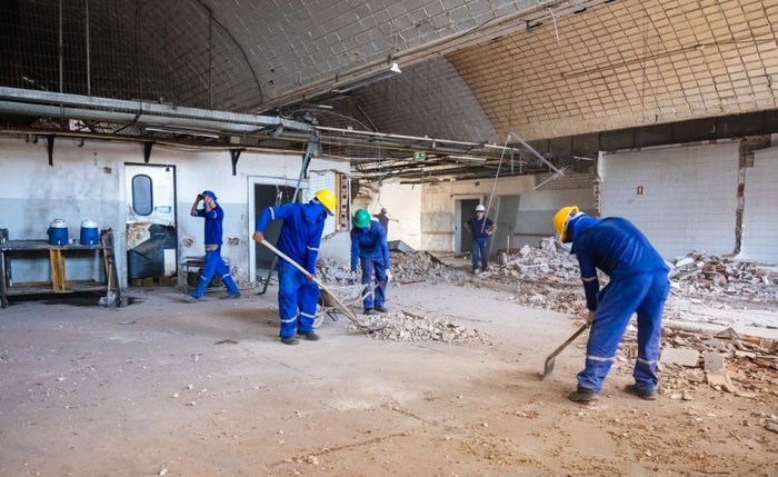 Trabalhos por módulos permitem continuidade do funcionamento do mercado durante as obras