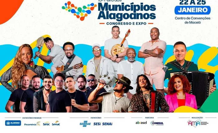 Feira dos Municípios 2026 confirma atrações culturais com forró, rock, samba e maracatu