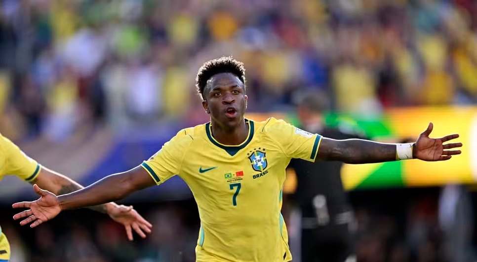 Vini Jr marcou o gol da seleção brasileira contra o Marrocos no último sábado - Foto: André Durão