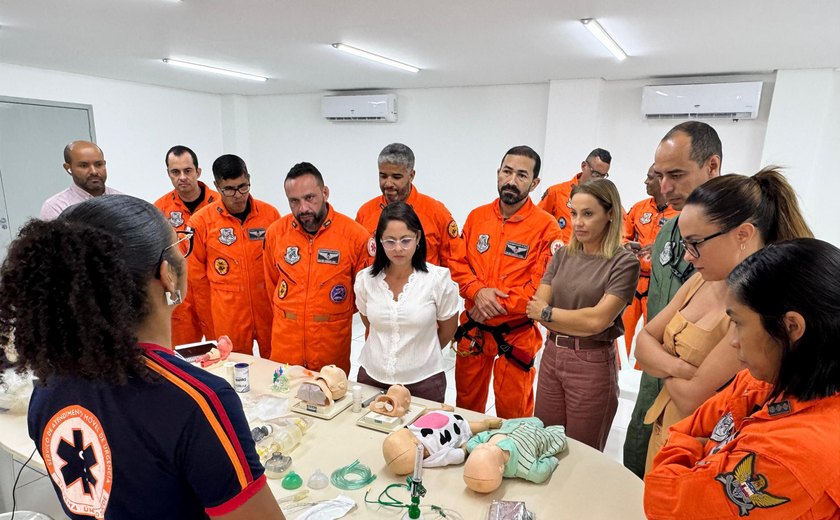 Samu promove curso avançado de manejo de vias aéreas pediátricas para profissionais de atendimento aéreo
