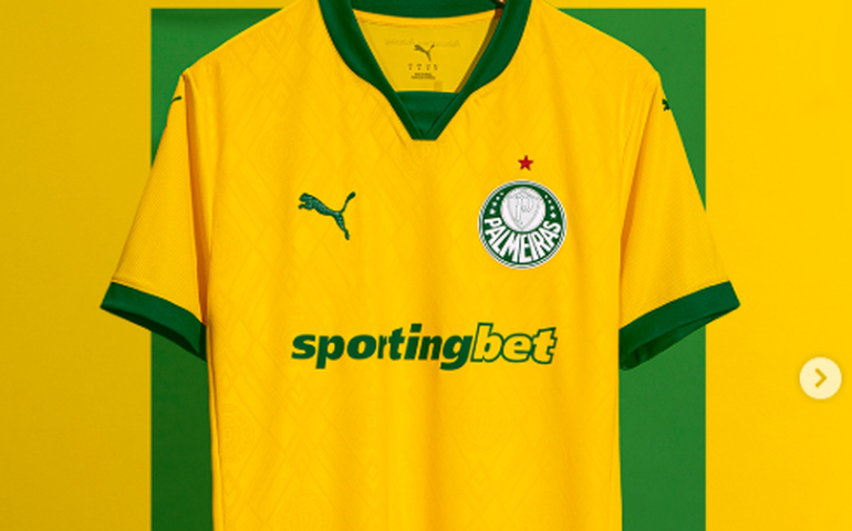 Palmeiras lança camisa amarela em homenagem ao dia em que representou seleção