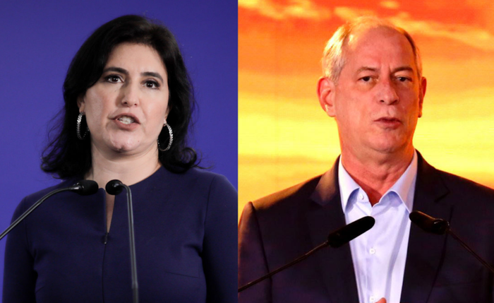 Simone Tebet e Ciro Gomes Simone Tebet e Ciro Gomes