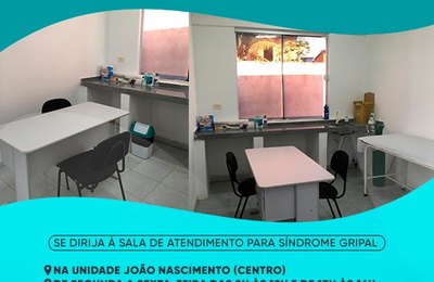 Coronavírus: Saúde de Olho D'Água Grande implanta sala de atendimento exclusivo para síndrome gripal 