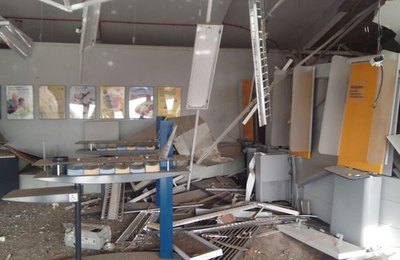 Agência do Banco do Brasil é explodida em Major Izidoro