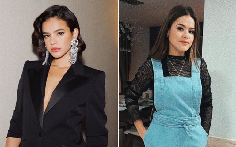Bruna Marquezine e Maisa Silva se encontram e fãs comemoram amizade