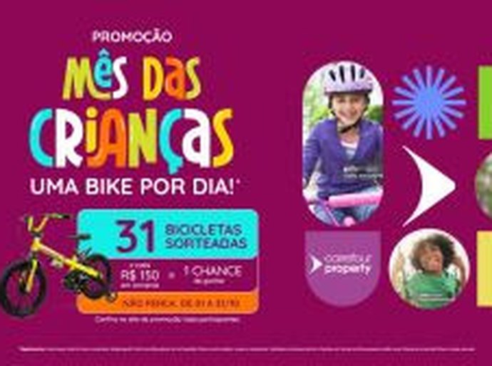 Galerias Carrefour Property celebram o mês das crianças com sorteio de bicicletas
