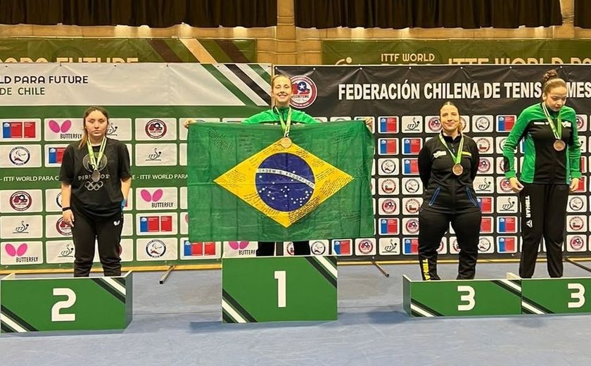 Brasil fatura 28 medalhas, 11 de ouro, no tênis de mesa paralímpico