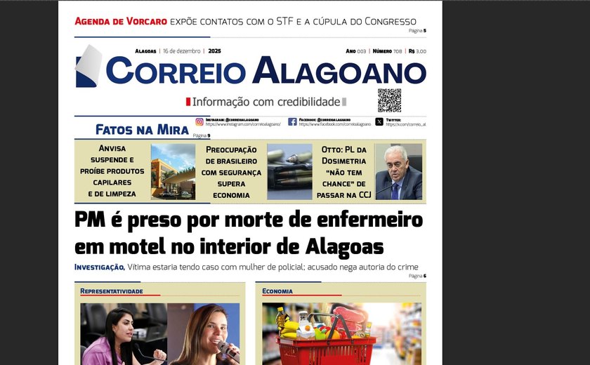 PM é preso por morte de enfermeiro em motel no interior de Alagoas