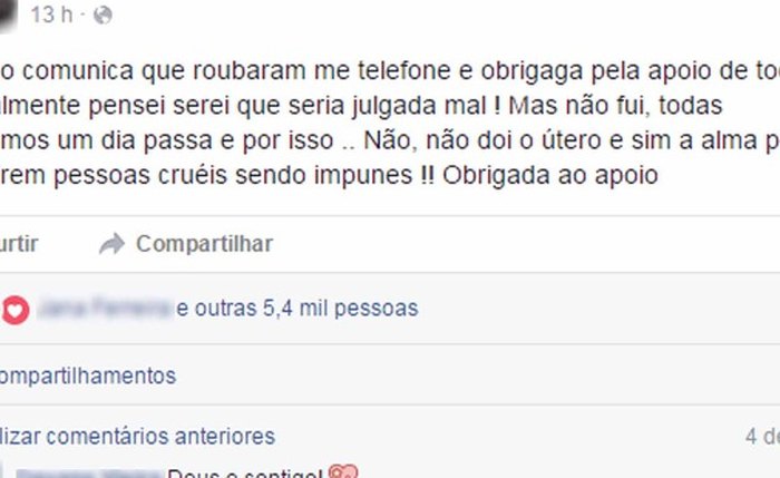 'Não dói o útero e sim a alma', diz vítima