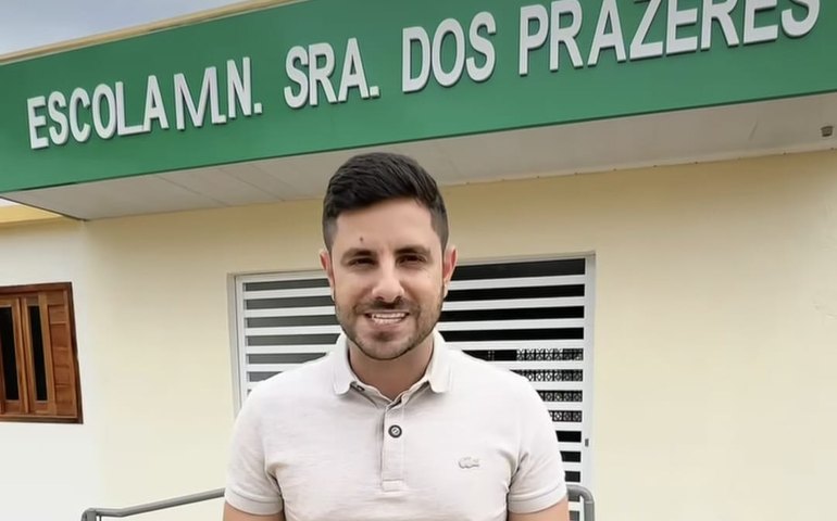 Dalminho visita obras de reforma de escola no povoado Barra do Ipanema, em Belo Monte