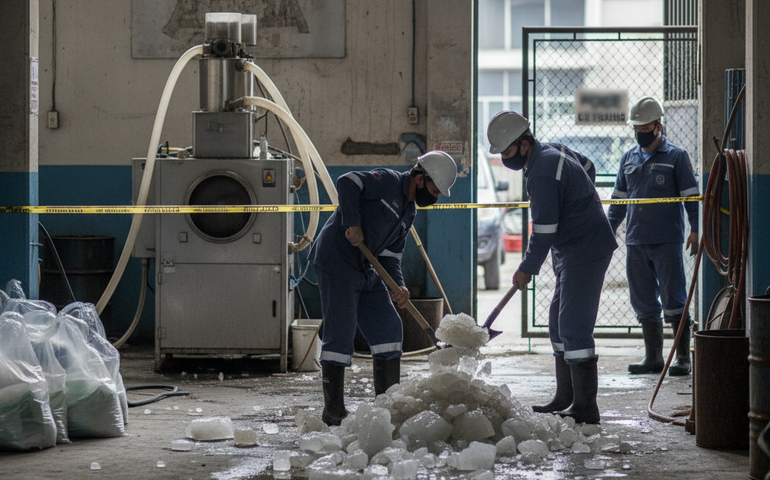 Fábrica de gelo que usava água de poço é interditada na Zona Oeste do Rio