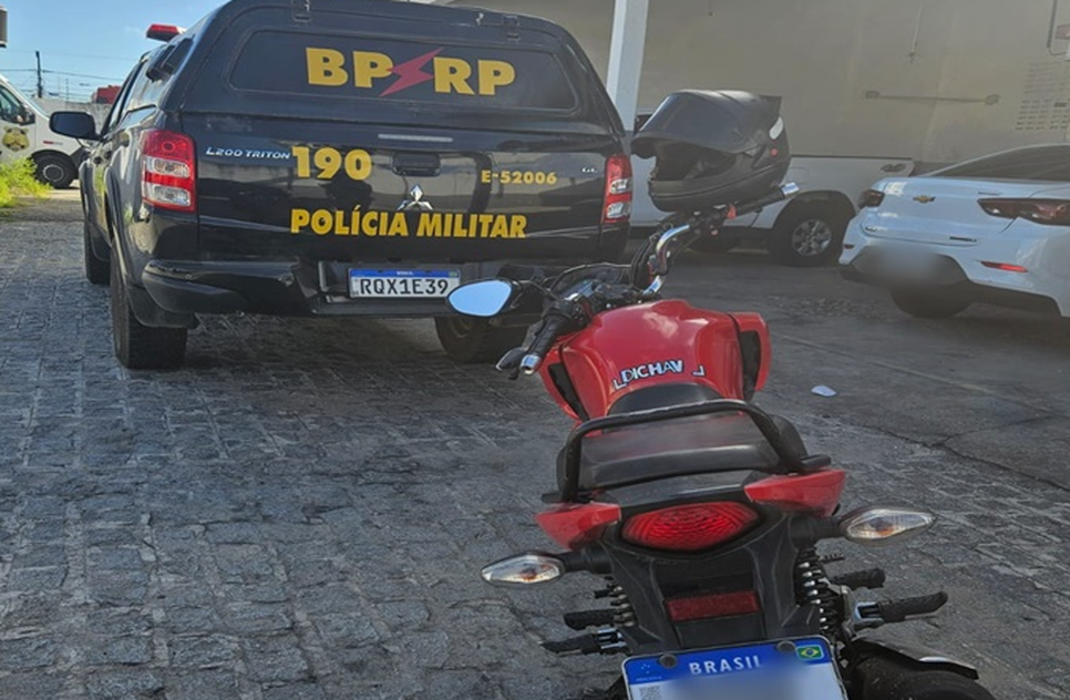 moto roubada / Foto: Reprodução: Foto/ Redes Sociais