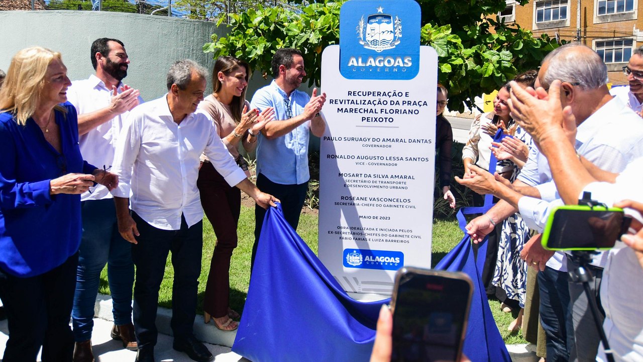 Paulo Dantas inaugura revitalização da Praça Floriano Peixoto