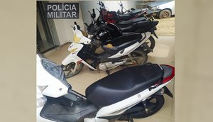 Sete suspeitos de roubar oito motocicletas são presos em Campo do Brito / Foto: Foto: Polícia Militar/SE