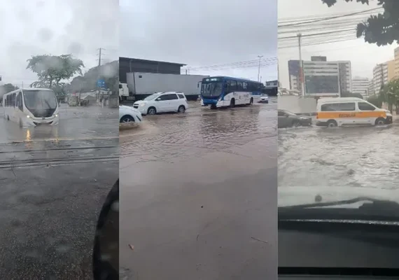 Fortes chuvas causam alagamentos e transtornos em Maceió