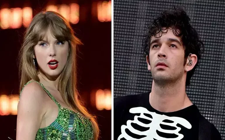 Matty Healy fala sobre término com Taylor Swift durante show